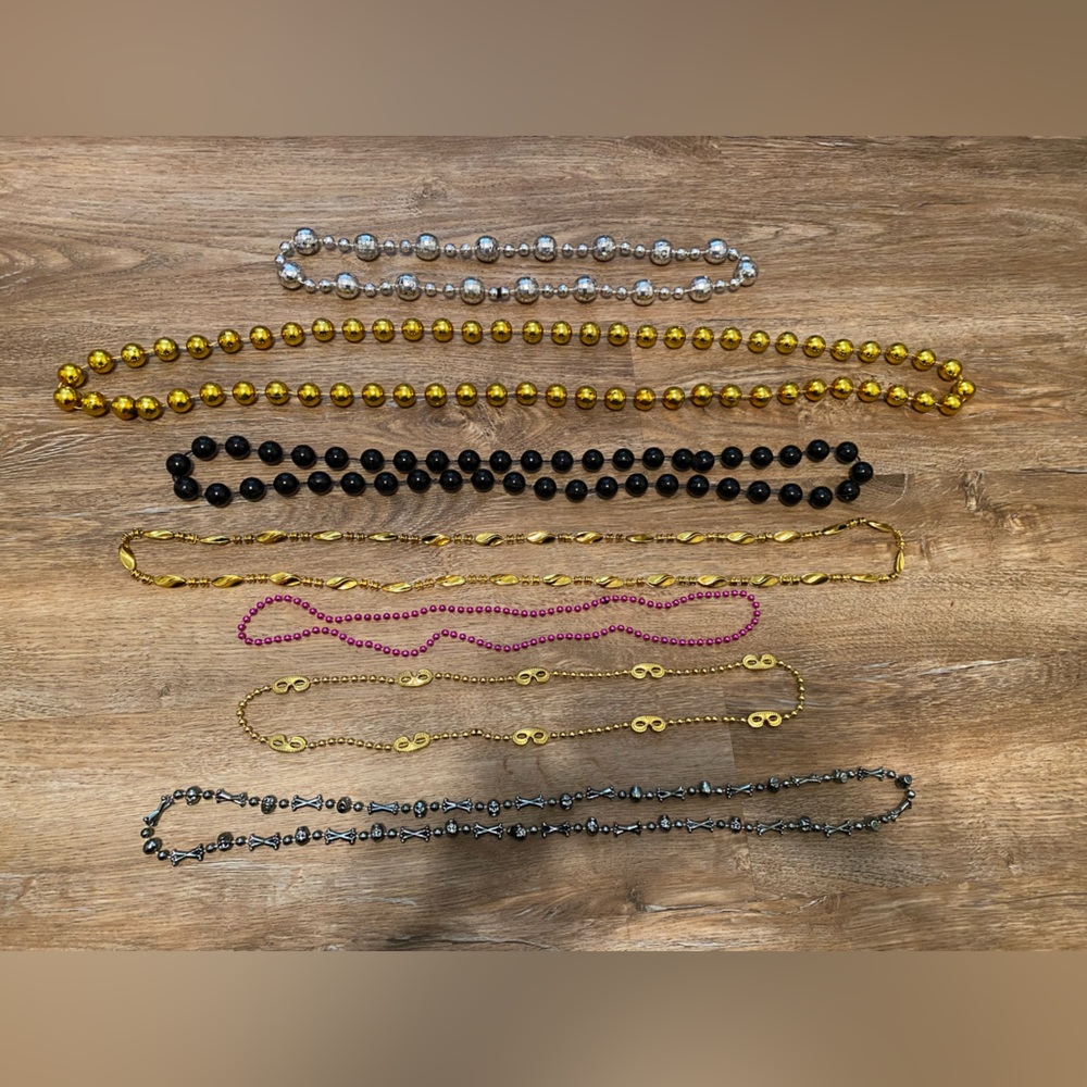 Lot of Mardi Gras beads